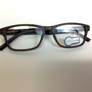 Men’s The Reading Glasses Club Reader’s 2.00 Boxed with Soft Drawstring …